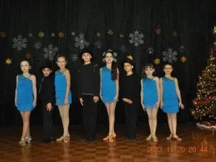 Young dancers waiting to take the floor